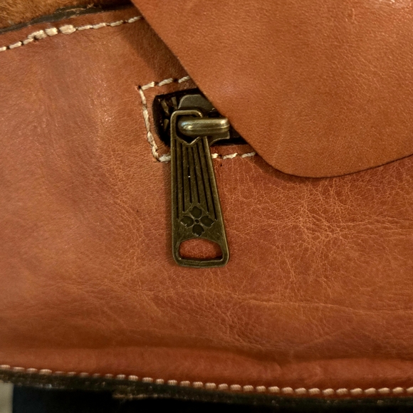 Patricia Nash Zurigo Saddle Western Hobo Shoulder Satchel Bag in Brown Leather - Picture 6 of 9